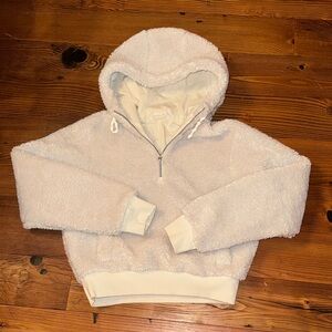 Lululemon Oh So Sherpa cream fleece hoodie 4 NWOT